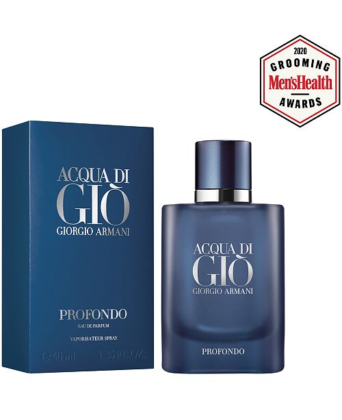 Giorgio Armani Men S Acqua Di Gio Profondo Eau De Parfum Spray 1 35 Oz Reviews All Perfume Beauty Macy S