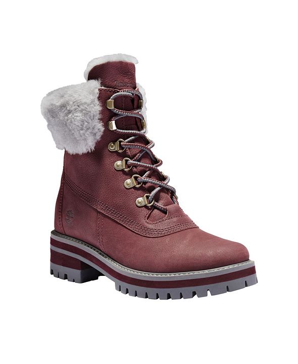 timberland women's courmayeur valley shearling wp boot
