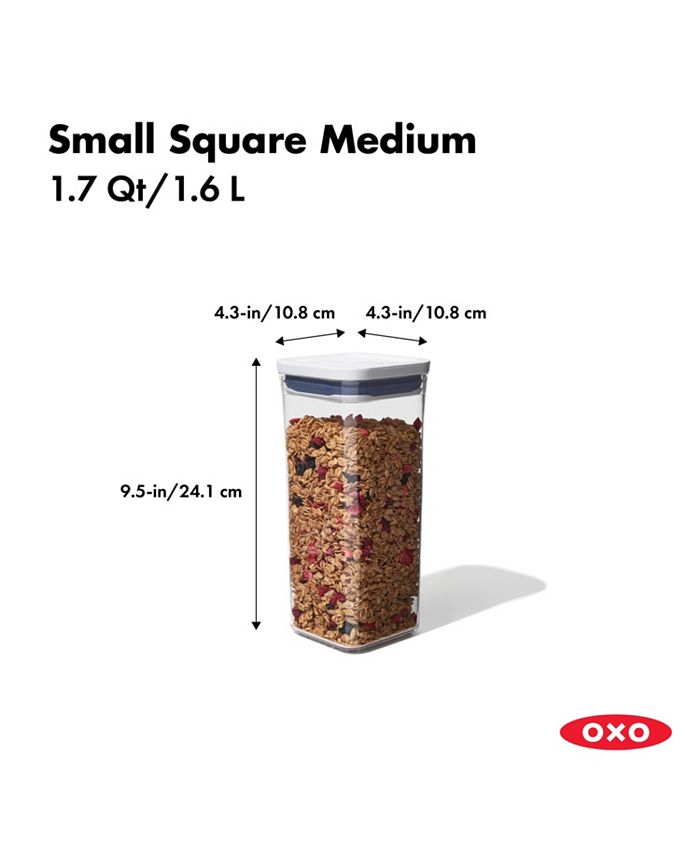 OXO POP 0.4-Qt Mini Small Square Airtight Food Storage Container + Reviews