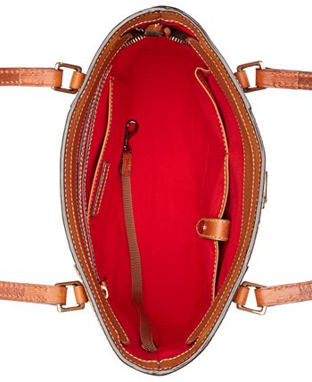 Dooney & Bourke Pebble Leather New Colors Small Lexington Shopper (Bone w/  Tan Trim) Tote Handbags - Yahoo Shopping
