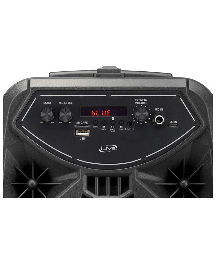iLive 2.1 Channel Powered Bluetooth Tailgate Speaker Macy