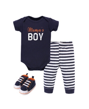 Little Treasure Baby Boys Bodysuit Pant and Shoe Set