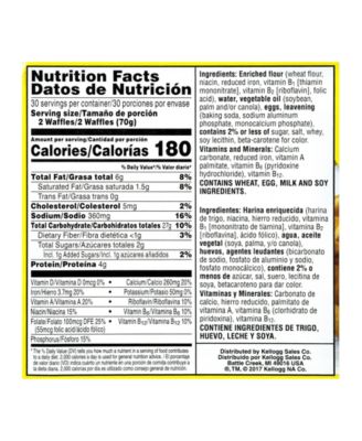 Eggo Kellogg's Eggo Homestyle Waffles, 10 Count, 6 Pack