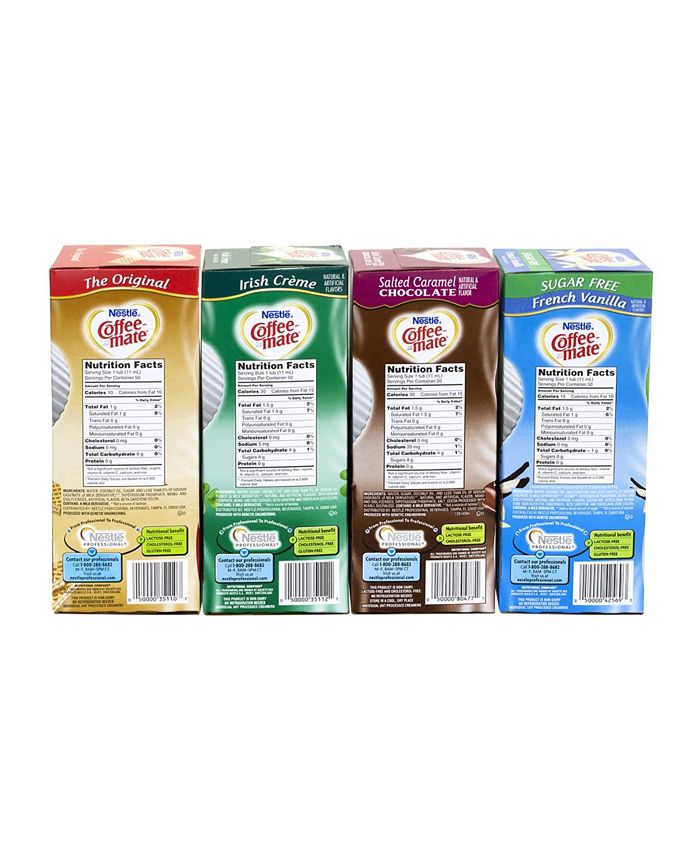 Nestle Coffeemate Coffee Mate Singles Flavor Variety Pack, 50 Count, 4