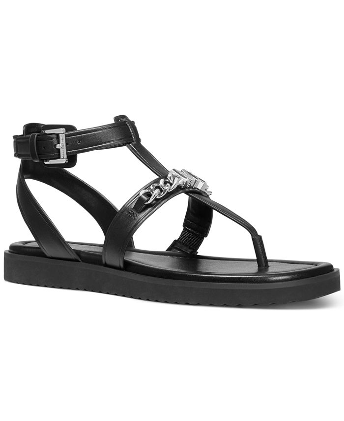 Michael Kors Women's Farrow Chain Gladiator Thong Sandals - Macy's