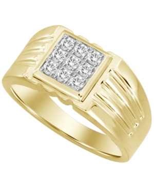 image of Men-s Diamond (1/3 ct. t.w.) Ring in 10k White or Yellow Gold
