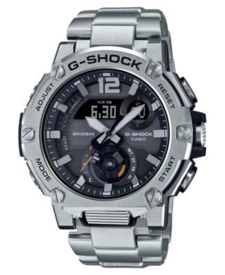 G-Shock - Men's Analog-Digital G-Steel Stainless Steel Bracelet Watch 43mm