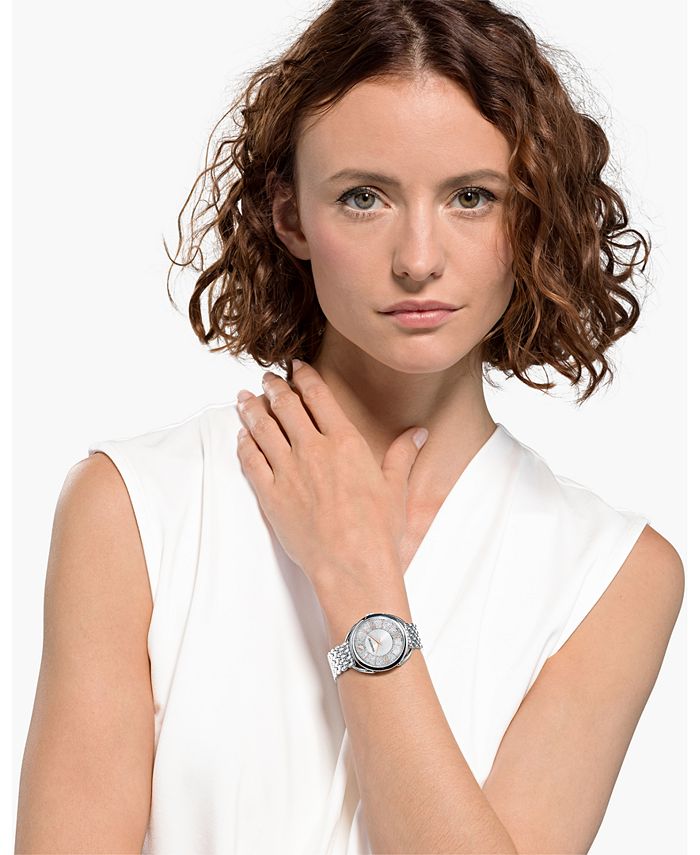 Swarovski Women's Swiss Crystalline Glam Stainless Steel Bracelet Watch ...