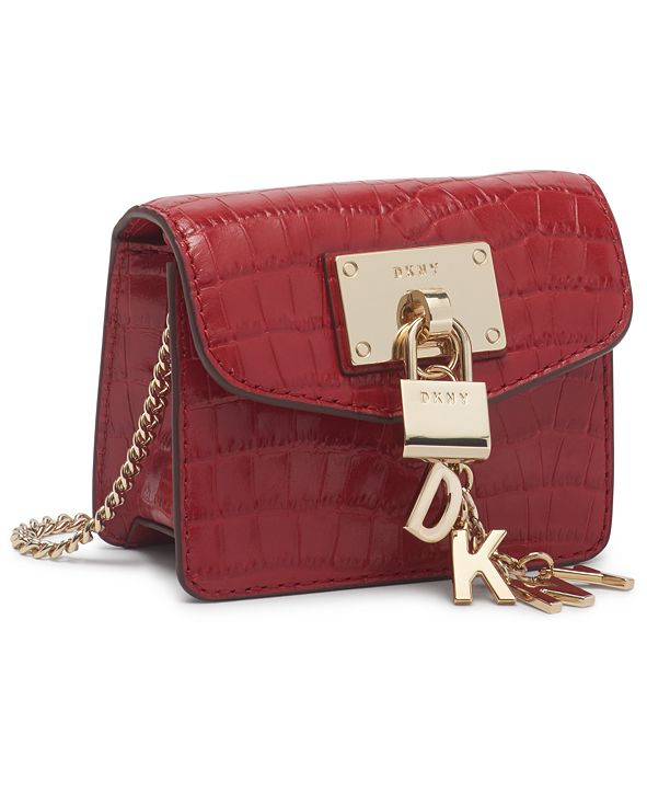 DKNY Leather Elissa Micro Mini Bag & Reviews - Handbags & Accessories ...