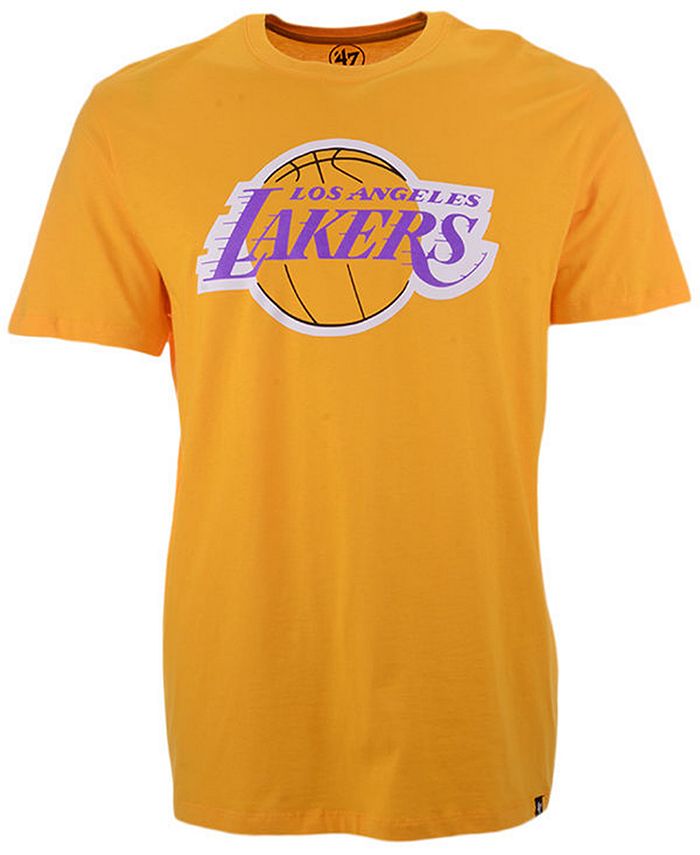'47 Brand Men's Los Angeles Lakers Super Rival T-Shirt - Macy's