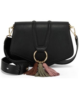 macy's black crossbody purse