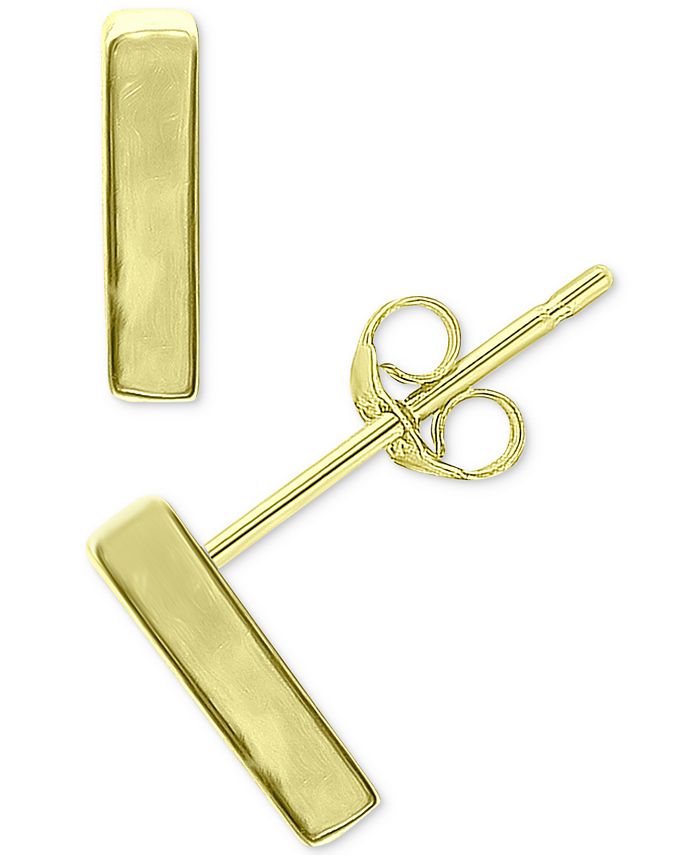 Giani Bernini - Polished Bar Stud Earrings in 18k Gold-Plated Sterling Silver or Sterling Silver