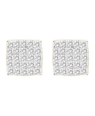 Macy's Men's Diamond (1 ct.t.w.) Earring Set in Yellow Gold