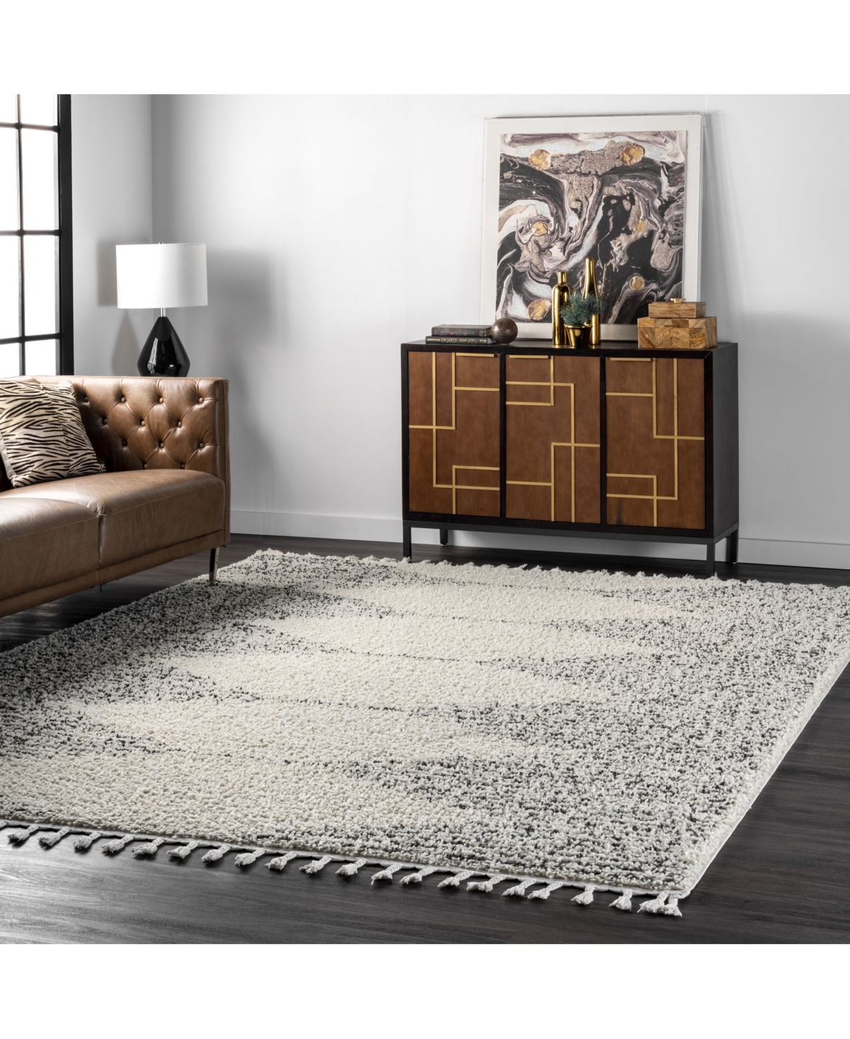 nuLoom Bria GCDI09AArea Rug - Ivory