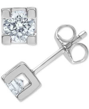 image of Diamond (1/2 ct. t.w.) Stud Earrings in 14k White Gold