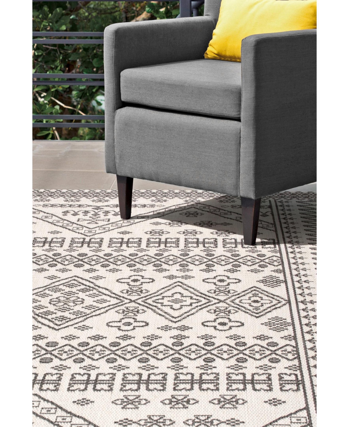 nuLoom Kandace OWDN24BOutdoor Area Rug - Ivory