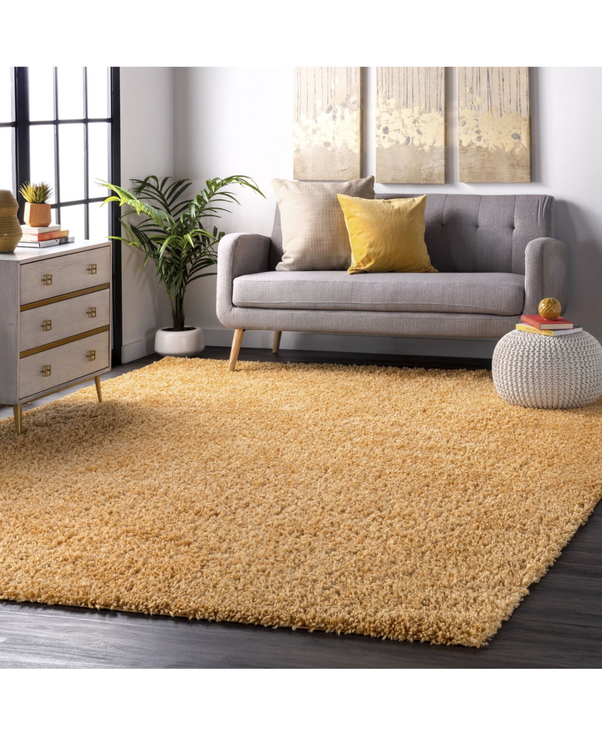 nuLoom Kara KKBX01HArea Rug - Yellow