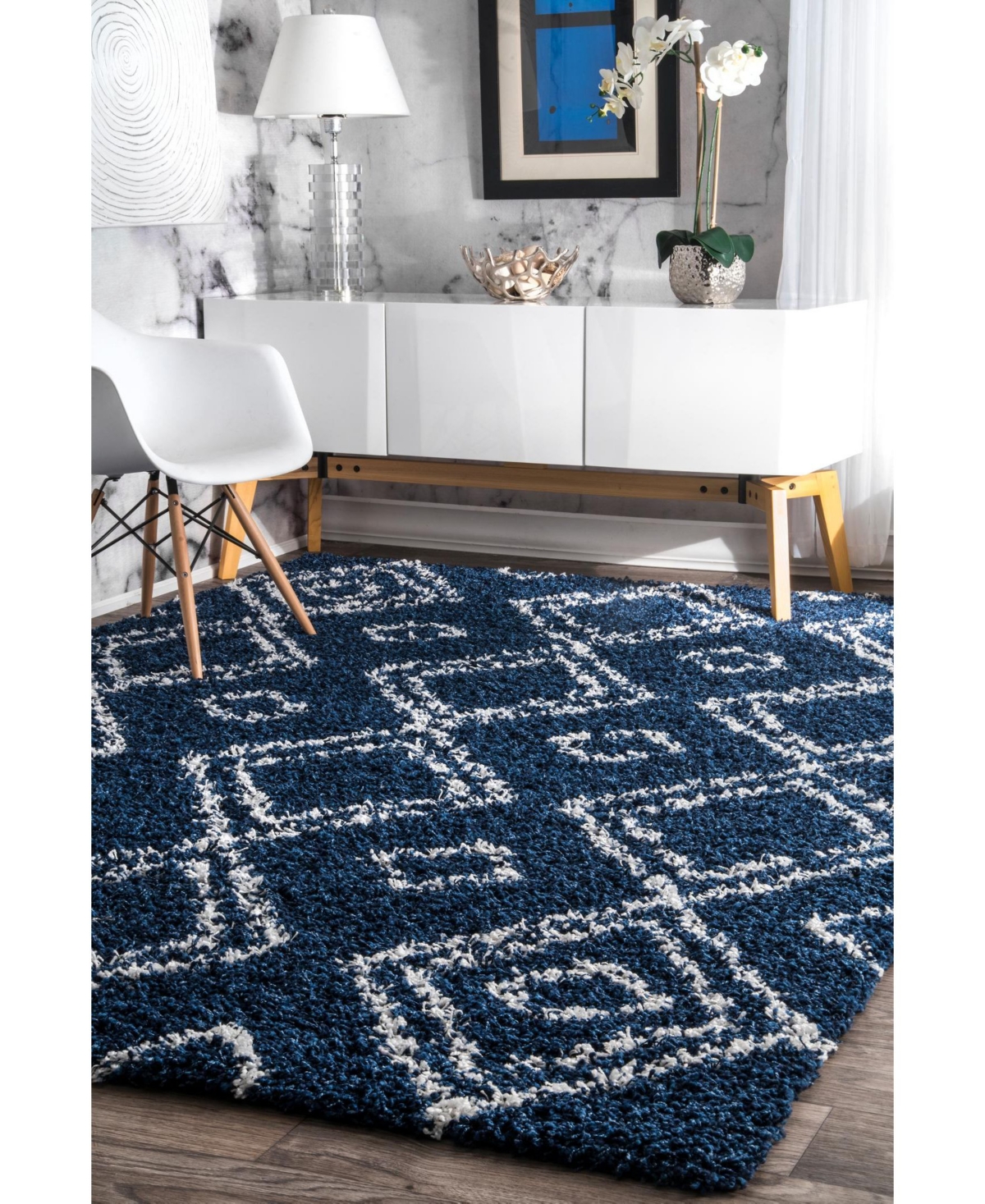 nuLoom Iola OZSG18CArea Rug - Blue