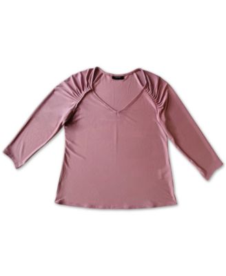 Alfani - Braided-Sleeve Top