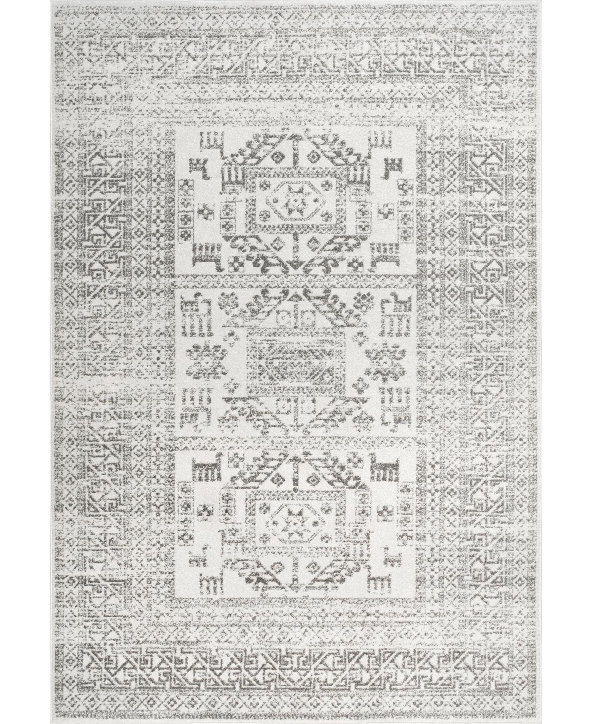 nuLoom Marisela RZBD48C Gray 8' x 10' Area Rug - Gray