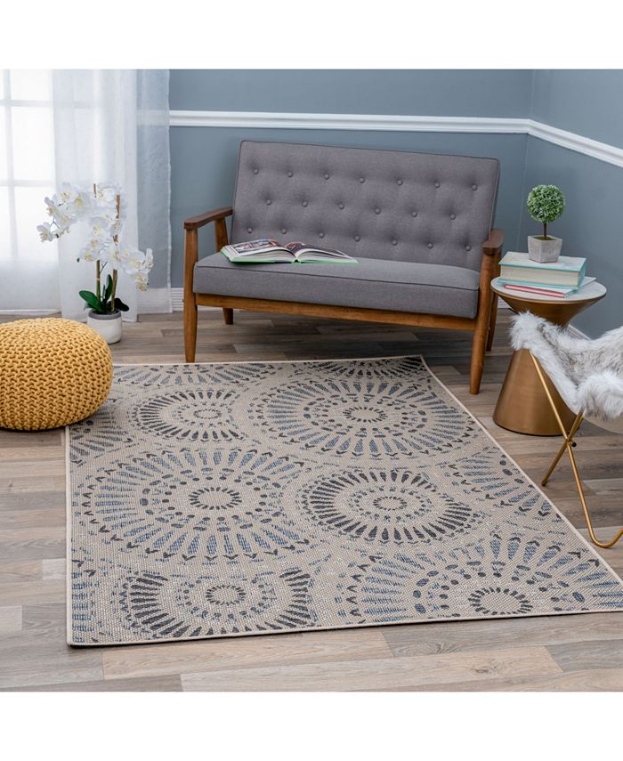 Main Street Rugs Nassau 405 Cream 7'10" x 10' Outdoor Area Rug Macy's