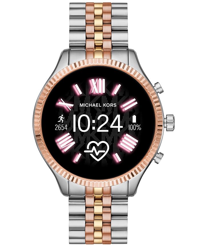 Michael Kors Access Gen 5 Stainless Steel Bracelet Touchscreen Smart Watch 44mm, Powered by Wear by Google™ & Reviews Macy's