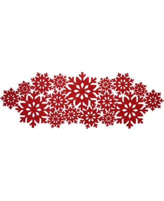 The Cellar - Red Snowflake Table Runner