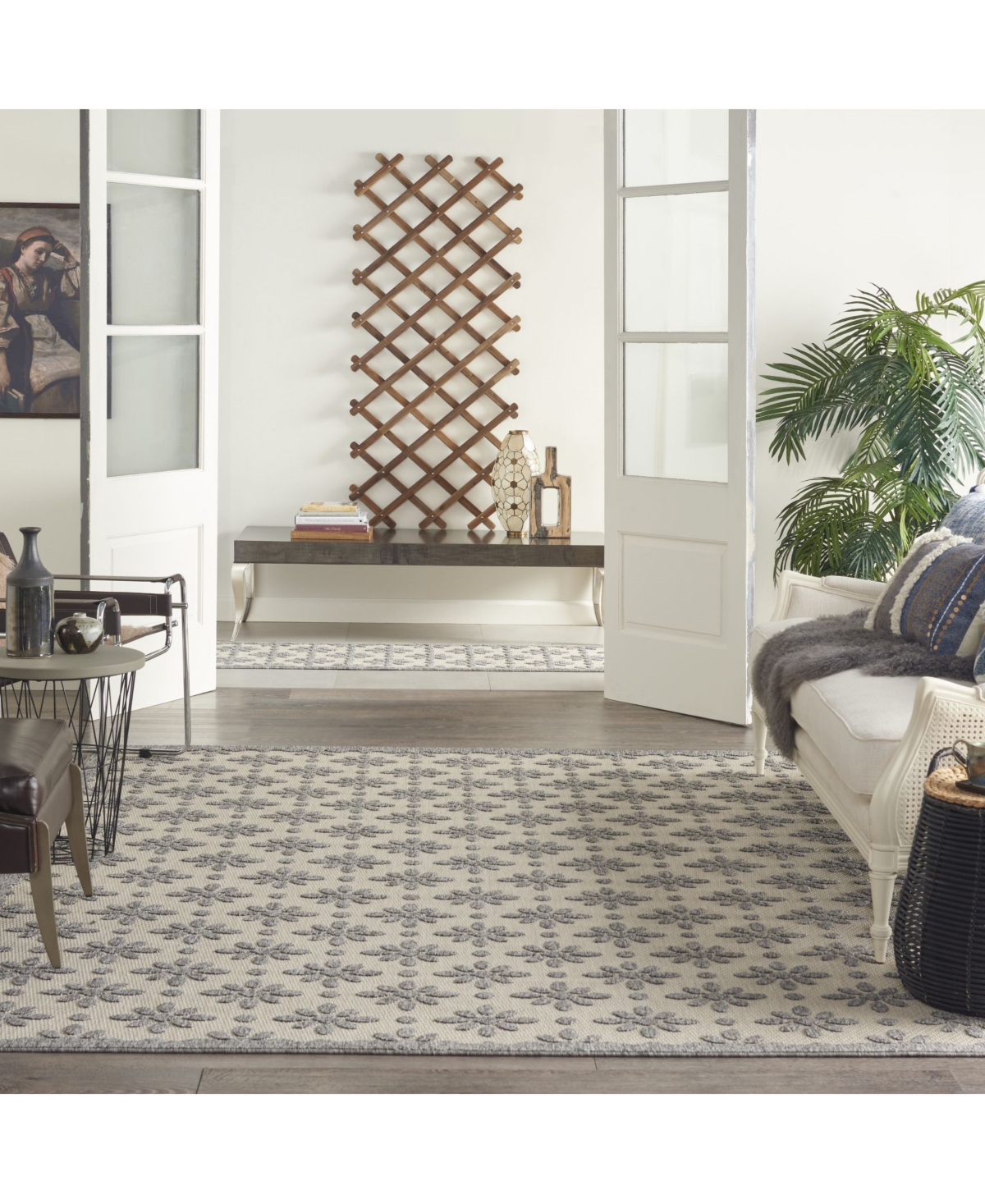 Nourison Home Cozumel CZM03Outdoor Area Rug - Cream