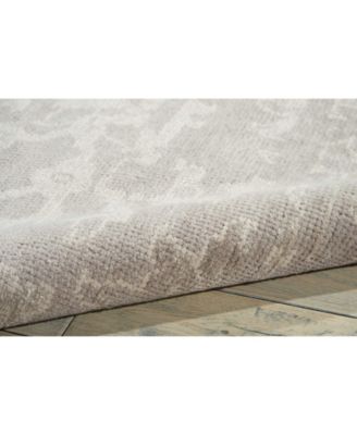 Elan ELN03 Silver 5'6" x 8' Area Rug