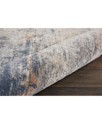 Rustic Textures RUS01 Gray and Beige 2'2" x 7'6" Runner Rug