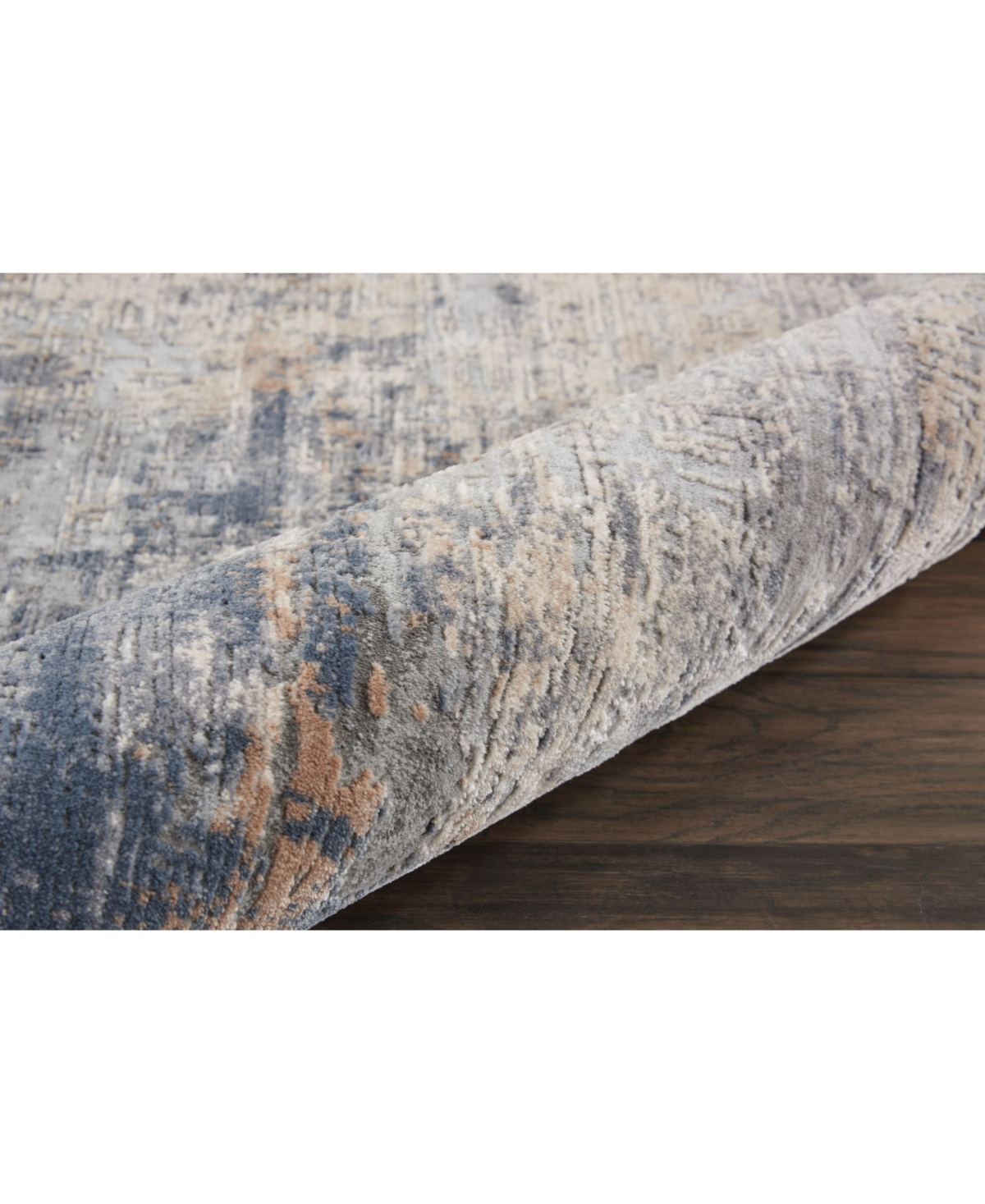 Nourison Home Rustic Textures RUS01and Beige Rug - Gray/Beige