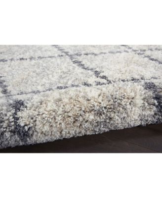 Oslo Shag OSL01 Silver 7'10" x 10'6" Area Rug