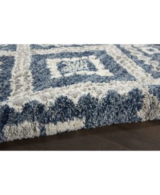 Oslo Shag OSL02 Denim Rug