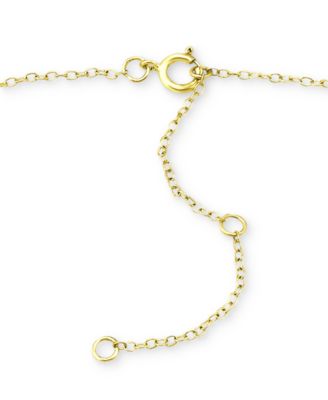 Cubic Zirconia Bezel Ankle Bracelet, Created for Macy's