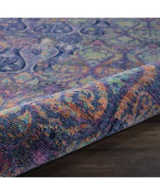 Ankara Global ANR08 Navy and Multi 7'10" x 9'10" Area Rug