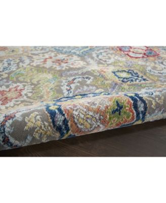 Ankara Global ANR12 Gray and Multi 5'3" x 7'6" Area Rug