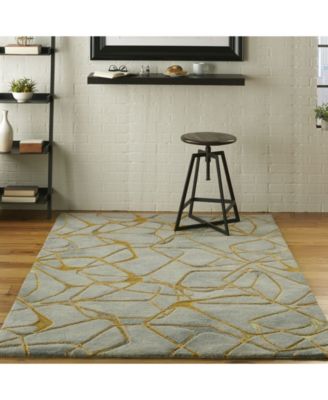 Symmetry SMM05 Gray 5'3" x 7'9" Area Rug