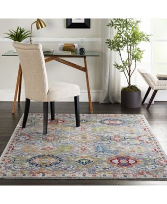 Ankara Global ANR12 Gray and Multi Rug