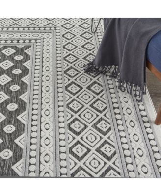 Key Largo KLG02 Onyx 7'10" x 9'10" Outdoor Area Rug