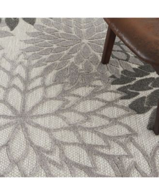 Aloha ALH05 Silver 5'3" Round Rug