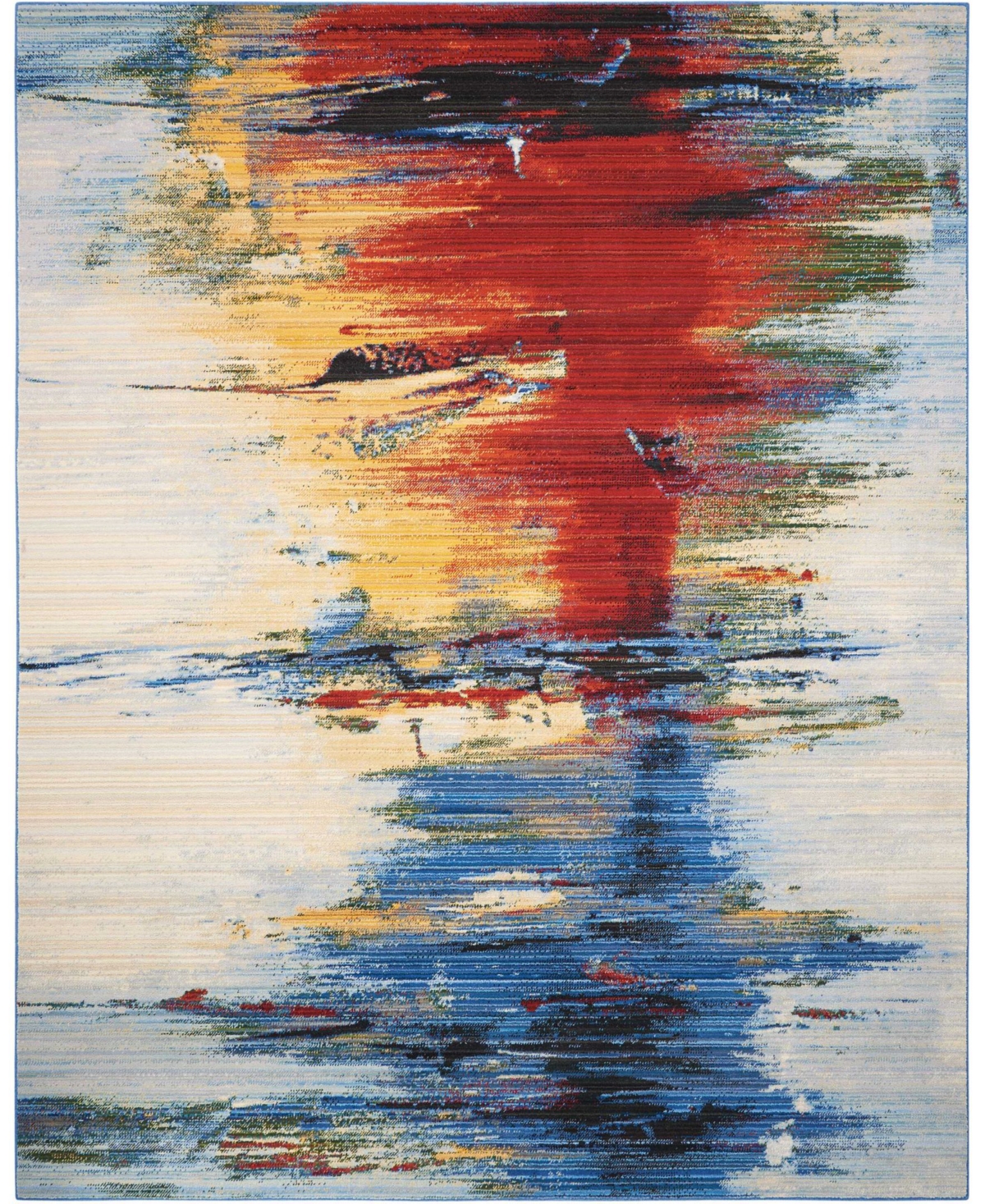 Nourison Home Chroma CRM05 Crimson 7'9in x 9'9in Area Rug - Crimson