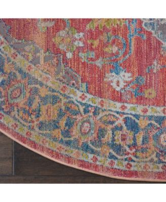 Ankara Global ANR01 Multi 6' Round Rug