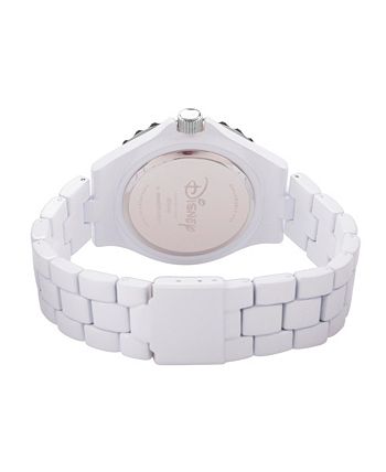 ewatchfactory - Disney Frozen 2 Elsa Women's Enamel Sparkle White Alloy Watch 41mm