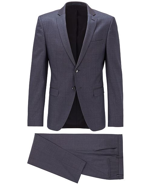 Hugo Boss Boss Men S Reymond Wenten Dark Blue Suit Reviews Hugo Boss Men Macy S