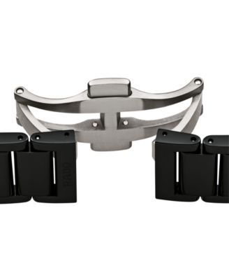 Unisex Swiss Automatic True Square Open Heart Black Ceramic Bracelet Watch 38x38mm