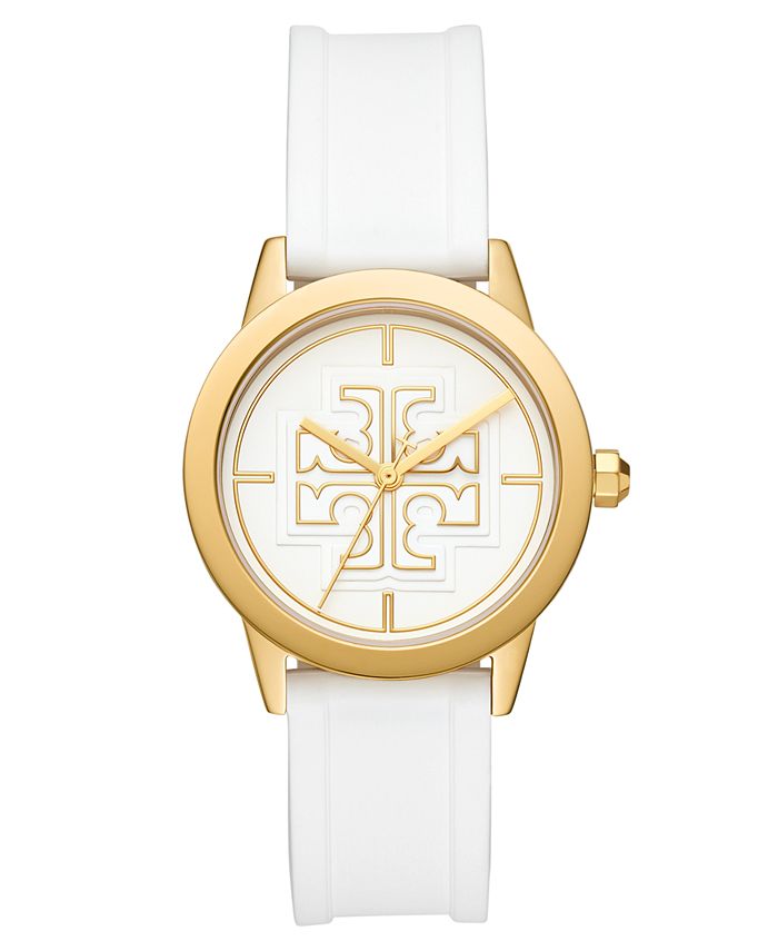 Tory Burch Women's Gigi White Silicone Strap Watch 36mm & Reviews - All  Watches - Jewelry & Watches - Macy's