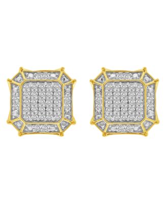 Men's Diamond (1/3 ct.t.w.) Earring in 10K Yellow Gold