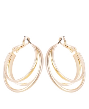 image of T Tahari Essential Triple Hoop Earring