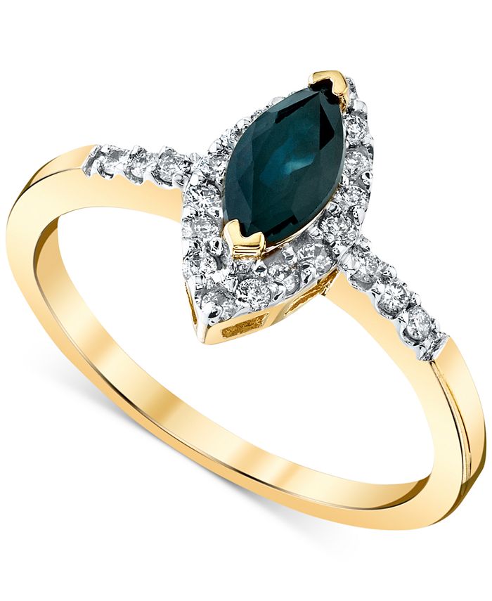 Macy's sapphire diamond ring new arrivals
