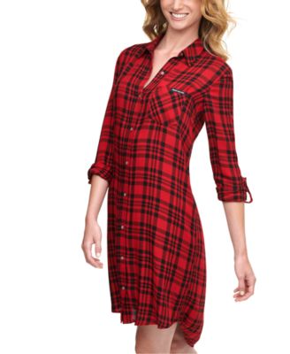 dkny plaid dress